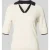 comma Gebreid shirt van viscosemix met polokraag en V-hals