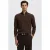 Selected katoenen regular fit trui – donkerbruin