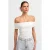 Off-Shoulder Rimpel Bodycon Top