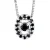 Ketting Black Diamonds 0,11 Cts White Gold