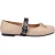 Moschino Nappa Leather Ballet Flats Beige