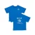 QPI Mini T-shirt met backprint blauw