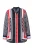 Ulla Popken Blouse  navy / lichtblauw / knalrood / wit