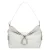 Manfield leren schoudertas wit