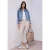 Denim jack met borstzakken en knopen