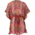 Sarlini Dames tuniek strandjurk polyester kaftan print roze