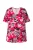 Ulla Popken Shirt  rosa / knalrood / zwart