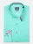 7Camicie Zakelijk overhemd ‘Leonardo Sport Poplin Stretch Man Shirt Black’  groen
