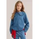 WE Fashion Blue Ridge denim blouse – mediumblauw