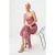 TRENDYOLMİLLA Dames Roze Effen Midi Mouwloos Asymmetrisch Jurken