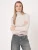 Ribgebreide coltrui van biologische cashmere