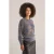 We Fashion Knitted Pullover Greyish Blue