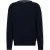 Boss Heren-trui met ronde hals en lange mouwen, normale pasvorm (Donkerblauw)