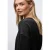 Street One Dames Gestructureerd gemengd shirt in Zwart