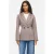 VILA getailleerde gemêleerde blazer met plooien – bruin/ecru