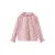 Mango Kids gestreepte gebloemde blousetop roze