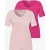 Street One Dames Basic Shirt in een 2-pack in Multicolour|Pink|Roze