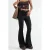 Gestrikte Hoge Taille Flared Broek