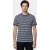 Scotland Blue T-shirt korte mouw Blauw Isaac Stripe T-shirt Pique 25108IS18/290 navy