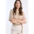 Freebird wide leg regular waist broek beige