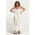 Shiwi Bogota Dress Mousseline Waffle Jet Stream White