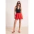 TRENDYOLMİLLA Dames Rood Effen Kort / Mini Ballon Rokken