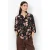 Soyaconcept viscose gebloemde blouse – zwart