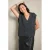 LOLALIZA gebreid vest met wol – grijs
