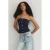 TRENDYOLMİLLA Dames Donkerblauw Effen Mouwloos Getailleerd Blouses
