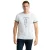Heren Korte Mouw Microgestreept T-shirt met Print PRI2535