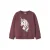NAME IT MINI rechtvallende sweater met print – donkerrood