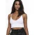 ONLY ribgebreide crop top ONLVICKY wit