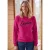 Sweatshirt met ronde hals en tekst