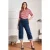 Mandy Love Denim capri in denim blauw