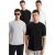 T-shirt met ronde hals en Bird’s Eye-patroon