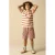 Sissy-Boy gestreepte cargo short – donkerrood