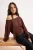 TRENDYOLMİLLA Dames Bruin Gestreept Lang Regular fit Blouses