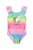 MINOTI Badpak  blauw / groen / pink / zilver