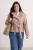 TRENDYOLMİLLA Dames Beige Effen Lang Oversized Grote maten Jassen