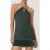 Reiss Embellished Necklace Mini Dress Green