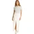 Tommy Jeans Crop-polo met plooien en een slank model voor dames (Ecru)
