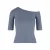Dames-T-shirt Urban Classics Organic Asymmetric Rib