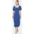 Sweetheart Hals Midi Jurk met een Zijsplit
