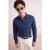 TRENDYOL MAN Heren Donkerblauw Effen Lang Slim fit Overhemden