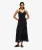 Ibiza Maxi-jurk met Spaghettibandjes Black
