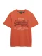 Superdry & Co Shirt ‘Heritage’  kreeft / donkerrood / wit