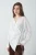 TRENDYOLMİLLA Dames Wit Effen Lang Oversized Overhemden