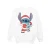 Disney Meisjes Lilo en Stitch Kerstmis Sweatshirt (Wit)