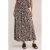 WE Fashion A-lijn rok met paisley print bruin