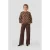 Anytime sweater met polkadotprint bruin